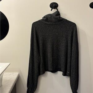 Women's grey Turtleneck Sweater